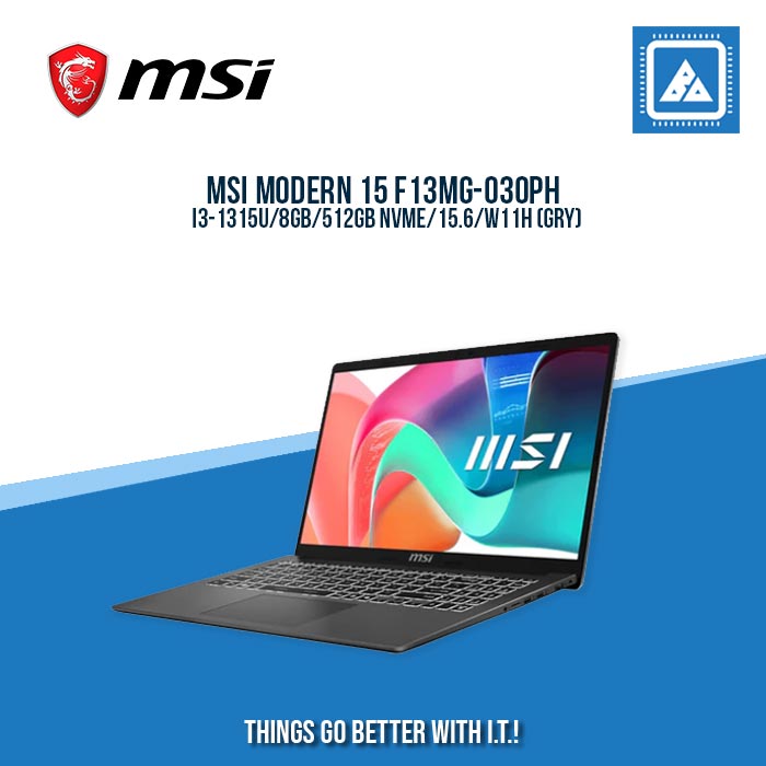MSI MODERN 15 F13MG-030PH I3-1315U/8GB/512GB NVME | BEST FOR STUDENTS LAPTOP MSI MODERN 15 F13MG-030PH I3-1315U/8GB/512GB NVME | BEST FOR STUDENTS LAPTOP